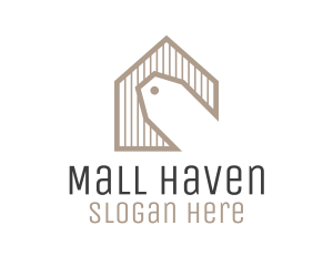 Shopping Mall - Home Sale Price Tag logo design