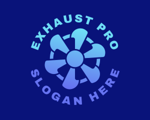 Exhaust - Ventilation Exhaust Fan logo design