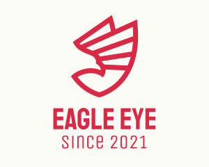 Red Eagle Shield logo design