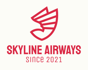 Airway - Red Eagle Shield logo design
