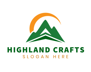 Arrow Mountain Highlands logo design