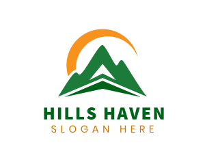 Arrow Mountain Highlands logo design