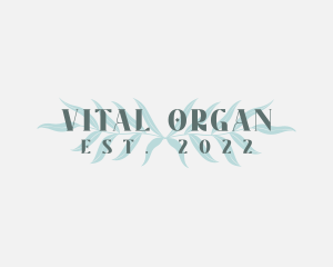 Natural Organic Leaf logo design