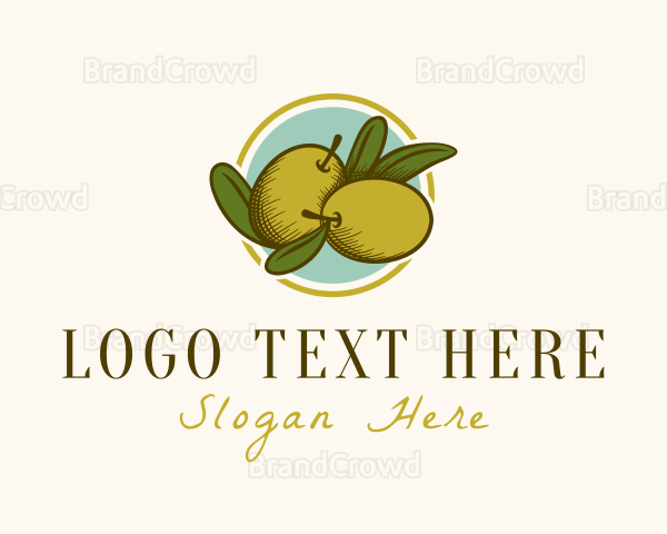 Organic Olive Fruit Logo