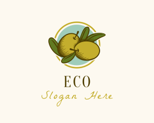 Organic Olive Fruit Logo
