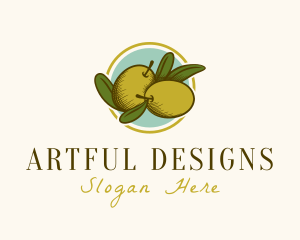 Illustration - Organic Olive Fruit logo design