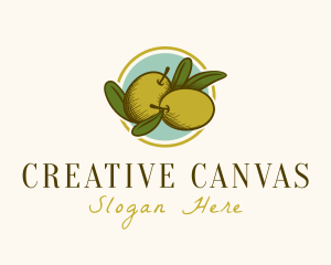 Illustration - Organic Olive Fruit logo design