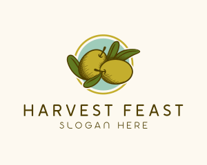 Organic Olive Fruit logo design