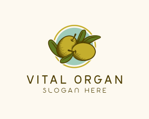 Organic Olive Fruit logo design