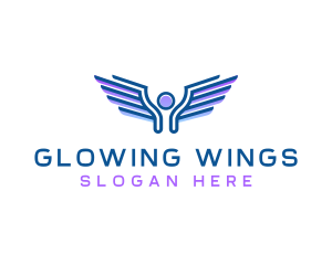 Angel Wings Halo logo design