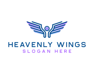 Angel Wings Halo logo design