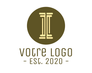 Modern Minimalist Pillar  logo design