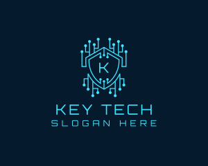 Cyber Security Circuit logo design