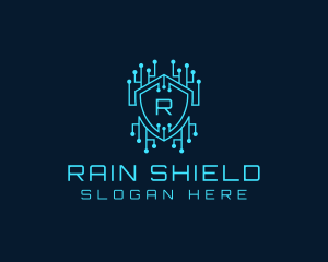 Cyber Security Circuit logo design