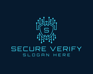 Cyber Security Circuit logo design