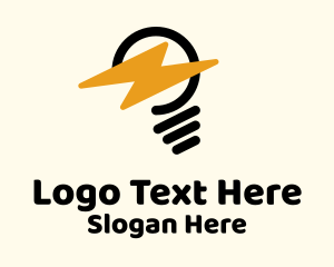 Light Bulb Electricity Logo