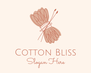 Cotton - Yarn Needle Craft logo design