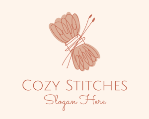 Knitter - Yarn Needle Craft logo design