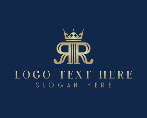 Corporation - Royal Crown Letter R logo design