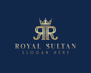 Royal Crown Letter R logo design