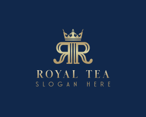 Royal Crown Letter R logo design