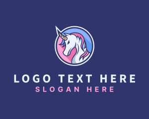 Unicorn Mythical Creature logo design