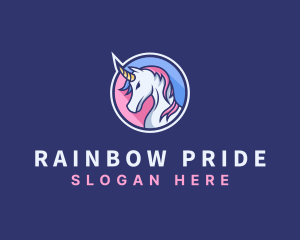 Unicorn Mythical Creature logo design