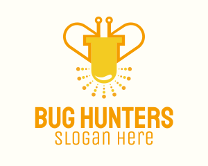 Led Bug Bee logo design