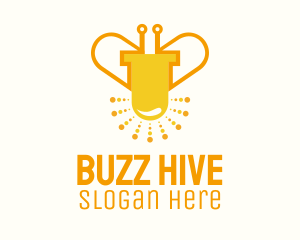 Led Bug Bee logo design