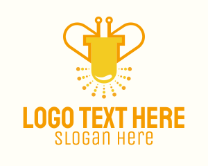 Insect - Led Bug Bee logo design