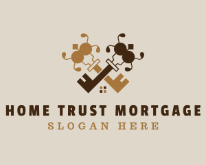 Mortgage - Brown Key Mortgage logo design