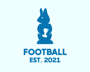 Vet - Blue Rabbit Cellphone logo design
