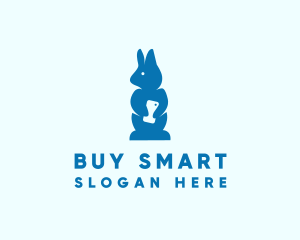 Blue Rabbit Cellphone  logo design