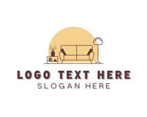 Removals - Sofa Chair Lamp logo design