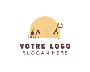 Upholsterer - Sofa Chair Lamp logo design