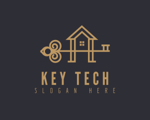 Premium Key Real Estate logo design