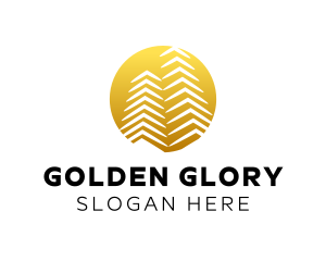 Glory - Gold Building Business logo design