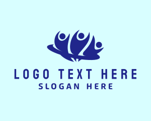White Collar - People Community Recruitment logo design