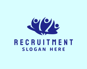 People Community Recruitment logo design