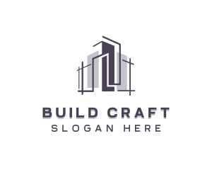 Building Structure Contractor logo design