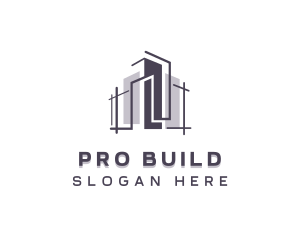 Building Structure Contractor logo design