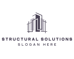 Building Structure Contractor logo design