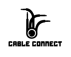 Cable - Jack Plug Eye logo design