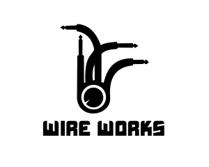 Wire - Jack Plug Eye logo design