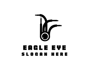 Jack Plug Eye logo design