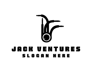 Jack Plug Eye logo design