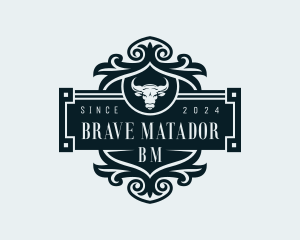 Bullfighter - Saloon Western Cowboy logo design