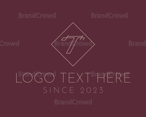 Fashion Stylist Letter T Logo