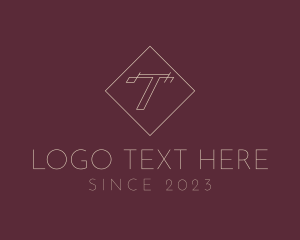 Luxurious - Fashion Stylist Letter T logo design