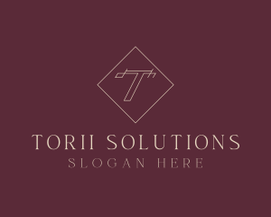 Upscale Boutique Letter T logo design